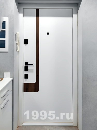 Дверь с матовым стеклом, вид изнутри