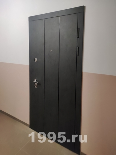 Дверь с вертикальными полосами